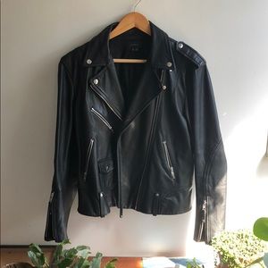 Theory leather moto jacket